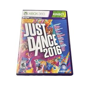 JUST DANCE 2016 XBOX 360 KINECT DANCE PARTY GAME DISC & CASE